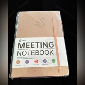 JXSELECT Rose Gold Meeting Notebook Planner